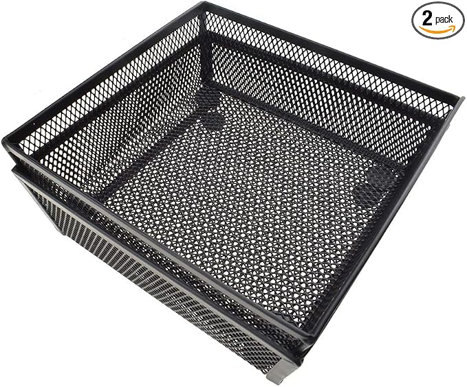 HAHIYO Stackable Mesh Tray Cup 6 x 6 x 2 inches Sturdy Container by HAHIYO