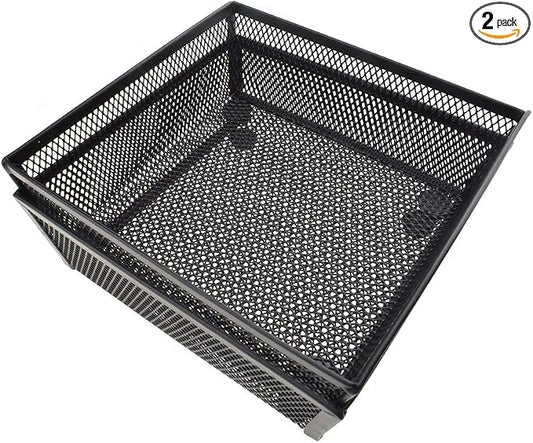 HAHIYO Stackable Mesh Tray Cup 6 x 6 x 2 inches Sturdy Container by HAHIYO