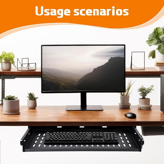 Sliding Under Desk Laptop Mount Shelf - Image 4
