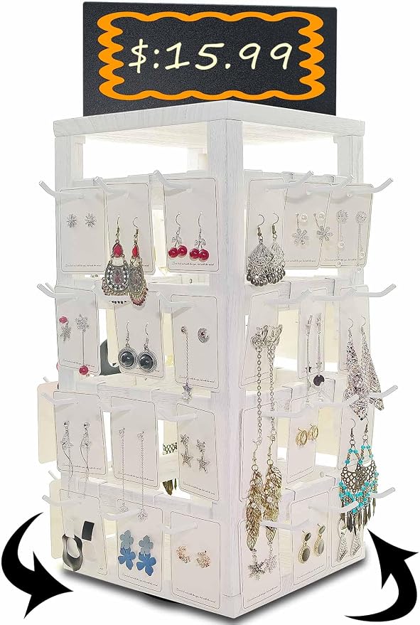 Wooden rotating Jewelry Display Stand by Jewack
