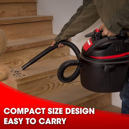 Shop-Vac 2.5 Gallon 2.5 Peak HP Wet/Dry Vacuum, Portable Compact Shop Vacuum - Image 5