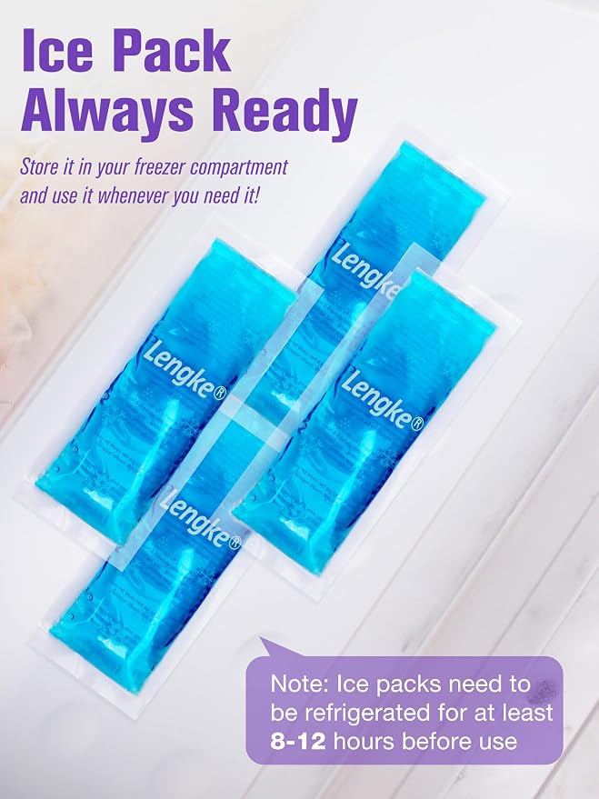 4 Pack Ice Pack for Insulin Cooler Travel Case - Image 3
