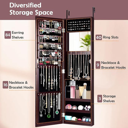 HAPPYGRILL Wall Mounted Jewelry Cabinet - Image 5