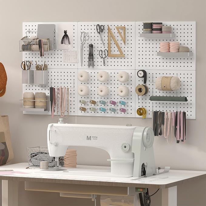 Metal Pegboard, Craft Room - Image 3