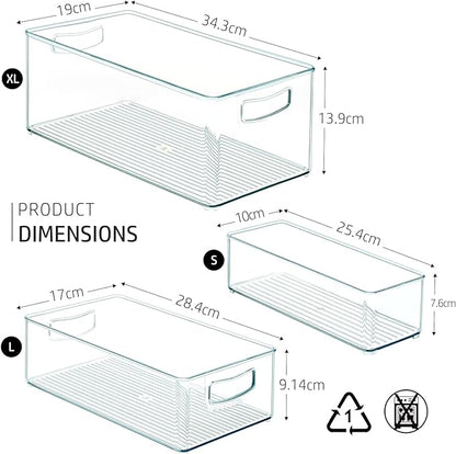 Hudgan 8 PACK Stackable Pantry Organizer Bins - Image 6