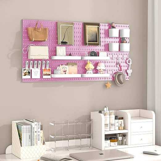 Pegboard Combination Kit, 8 Peg Boards and 30 Accessories Modular Hanging Black - Image 5