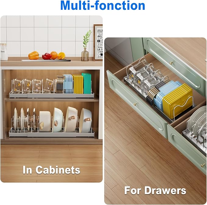 2 Pack Pots and Pans Organizer Under Cabinet - Image 3