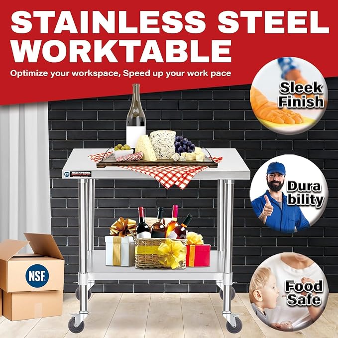 DuraSteel 24x36 NSF Stainless Steel Cart - Image 4