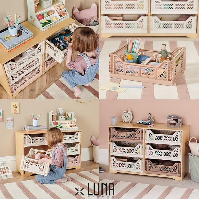 Collapsible Storage Box, Foldable Crate Organizer Bin - Image 6