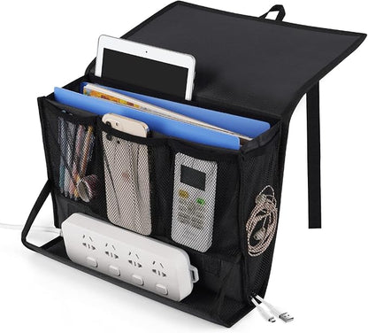 Bedside Storage Organizer with Power Strip Holder and Adjustable Straps Bed by Retyion