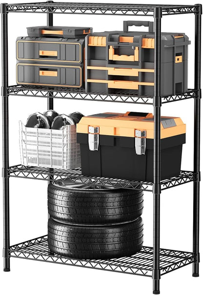 SINGAYE 4 Shelves Wire Storage Shelf 1400LBS Heavy Duty Storage Shelving Unit by SINGAYE