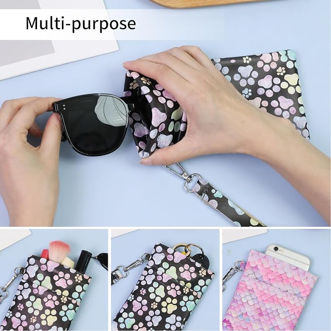 Double Eyeglass Case Soft Dual Glasses Case - Image 5