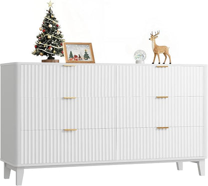 WLIVE Fluted Dresser for Bedroom by WLIVE