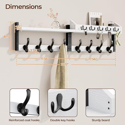 Evermagin 35" Coat Rack Wall Mount - Image 2