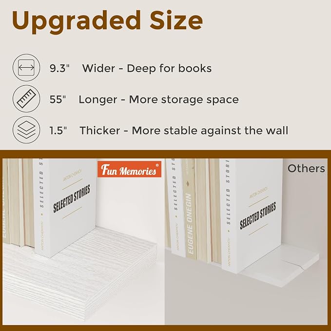 Black Floating Shelves 24 Inch Long 2 Pack - Image 6