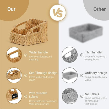 Wicker Baskets for Organizing, Pantry Baskets - Image 4
