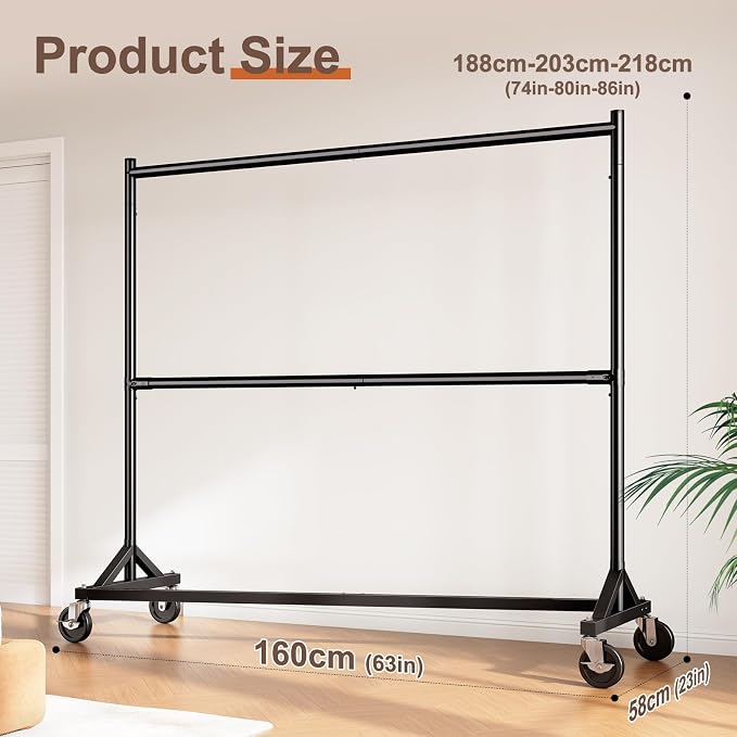 HOKEEPER Z Rack for Clothing Heavy Duty Clothes Rack Hold 550 LBS Commercial - Image 7
