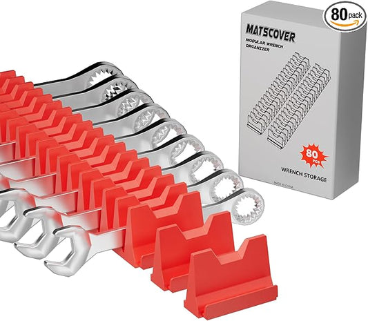 80PCS Modular Wrench Organizer Wrench Holder by Matscover