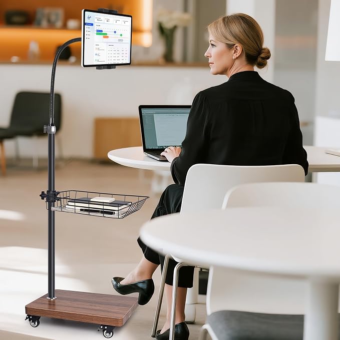 wishacc Adjustable Floor Tablet Stand - Image 4