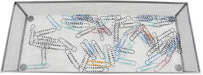 HAHIYO Stackable Mesh Tray Cup 15 x 6 x 2 inches Sturdy Container - Image 4