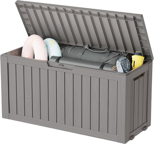 Outdoor Storage Box, Resin Deck Boxes Indoor and outdoor, Waterproof Storage by NBYSGO