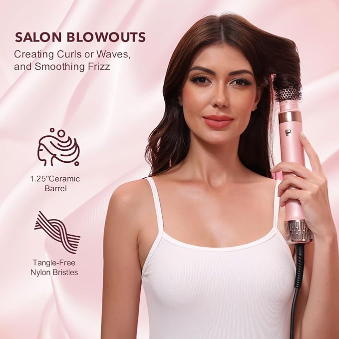 Dual Voltage StyleVibe 6-in-1 Air Styler, Hair Dryer & Blow Dryer Brush - Image 7