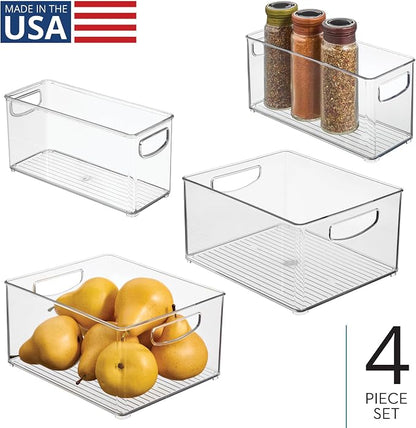 iDesign 4-Piece 50% Recycled Plastic Organizer Bin Set - Image 2