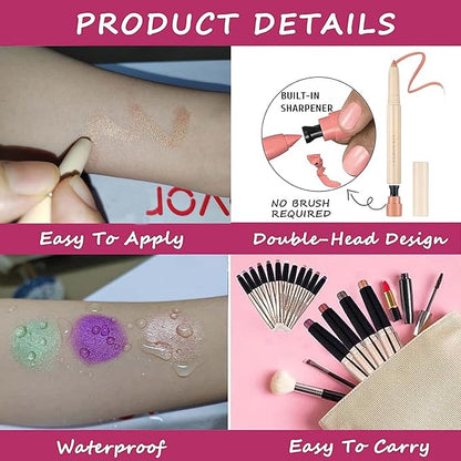 Rose Gold Eyeshadow Makeup, Waterproof Hypoallergenic Long Lasting Eye Liner - Image 4