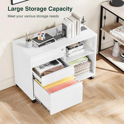 3 Drawer Metal File Cabinet - Image 9