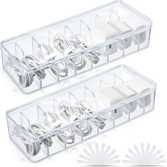 Tatuo 2 Pcs Cable Organizer Box by Tatuo