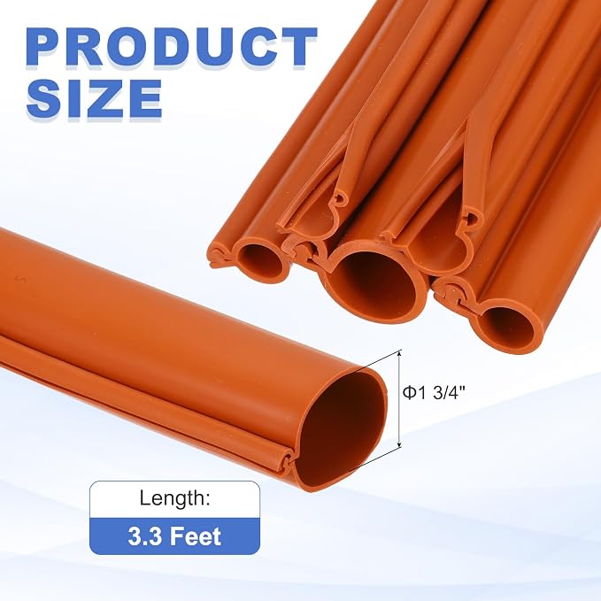 MECCANIXITY 3.3ft Cable Management Sleeve, 1 3/4 Inch, ID Flexible Cord Wires - Image 2