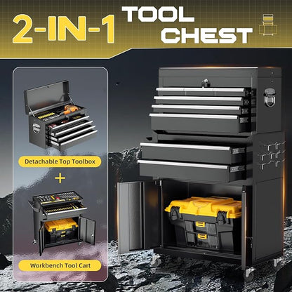 8-Drawer Rolling Tool Chest - Image 4