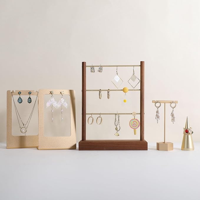 GemeShou Walnut earrings display stand - Image 6