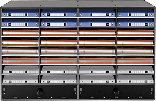 Literature Organizer 32 Slots Office Mailbox Cubbies PVC Desk Mail Sorter by Unknown