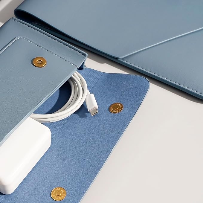 PU Leather Laptop Sleeve Compatible - Image 6
