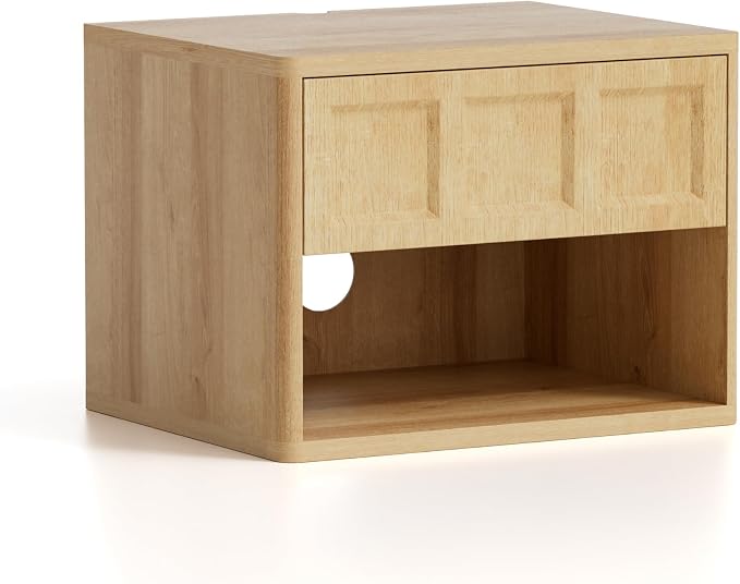 Farmhouse Floating nightstands Set of 4, Small Wall Mounted Storage Cabinet - Image 8