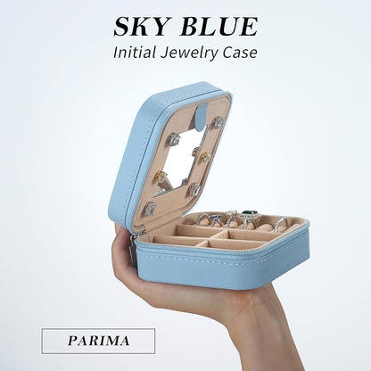 Parima Small Jewelry Box for Girls, Travel Initial Jewelry Boxs for Girls | - Image 2
