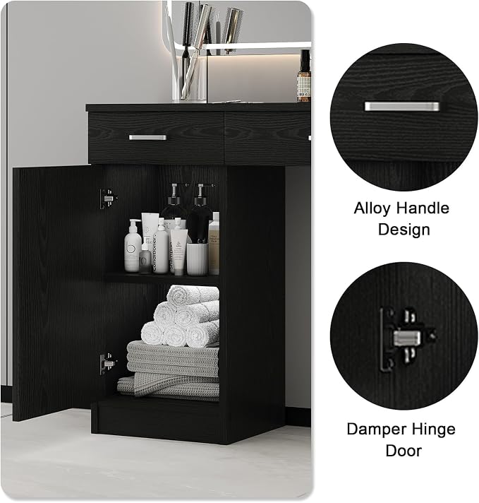 4ever2buy Salon Stations for Hair Stylist, Wall Mount Barber Station - Image 4