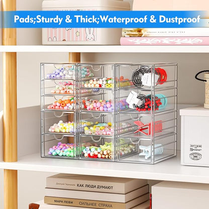 Acrylic Makeup Organizer with 13 Drawers, Bathroom Counter Organizer, Acrylic - Image 4