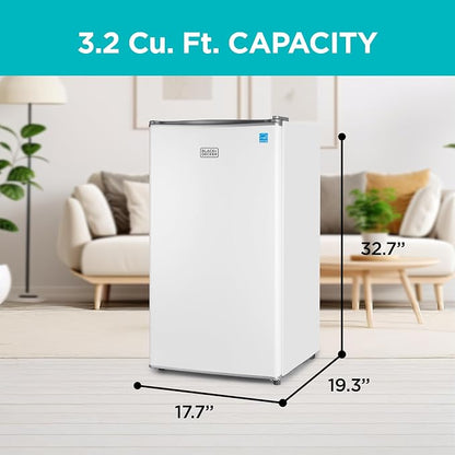 BLACK+DECKER 3.2 Cu. Ft. Compact Refrigerator, ENERGY STAR Certified Small - Image 2
