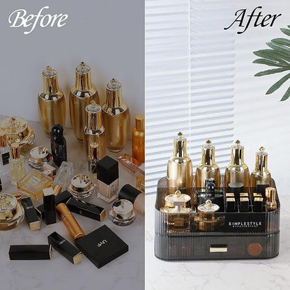 Makeup Organizer with Drawers Stackable Skincare Cosmetic Makeup organization - Image 5