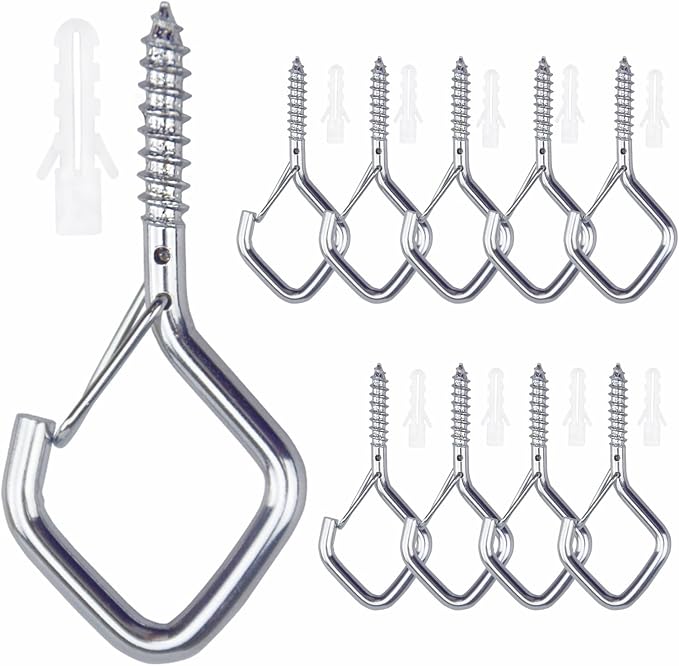 10 PCS Eye Screw Hooks for Hanging Heavy Duty by Unknown