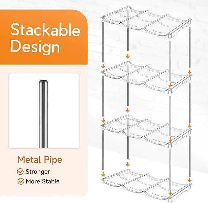 Water Bottle Organizer for Stanley 40 oz Tumbler, Stackable Water Bottle Holder - Image 5