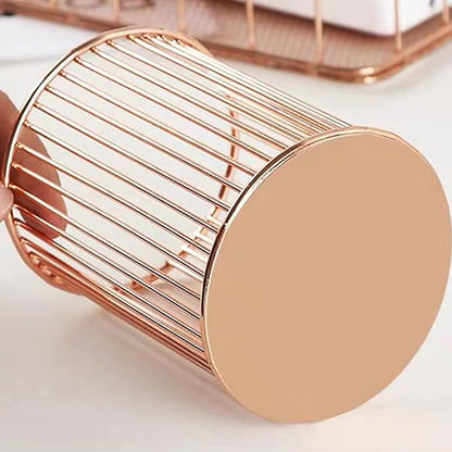 Metal Pen Holder Cup for Desk Makeup Brushes Pencil Holders Home Office - Image 3