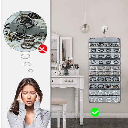 80 Pockets Hanging Jewelry Organizer - Image 4