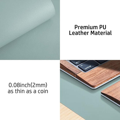Aothia Leather Desk Pad Protector, Mouse Pad, Office Desk Mat, Non-Slip PU - Image 7