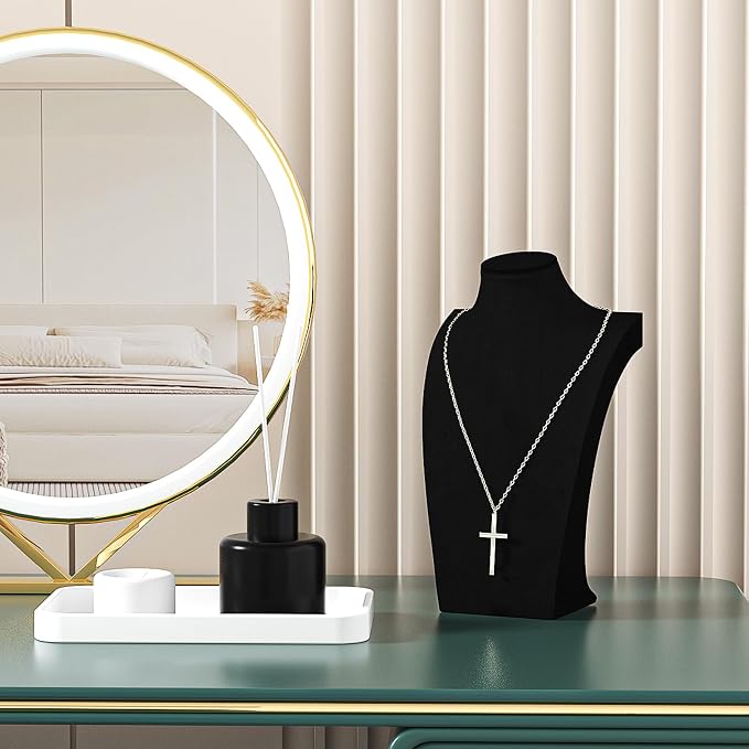 3Pcs Necklace Bust Stand for Selling, Jewelry Necklace Organizer Rack for Shop - Image 3