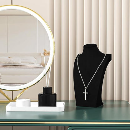 3Pcs Necklace Bust Stand for Selling, Jewelry Necklace Organizer Rack for Shop - Image 3