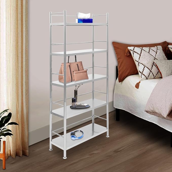5-Tier Stainless Steel Shelf, Heavy Duty Storage Rack - Image 4