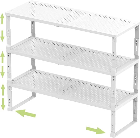 Adjustable Expanable Stackable Spice Rack Shelf Pantry Storage Organizer by JOJOCROSSHIGHQUALITYLIFE